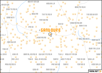 map of Gandouré