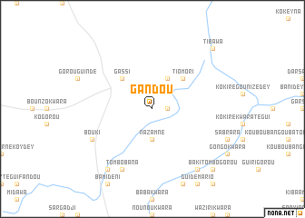 map of Gandou