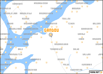 map of Gandou