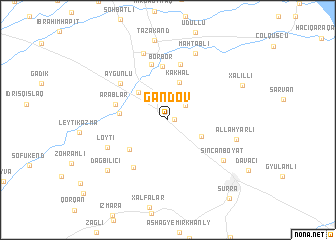 map of Gǝndov