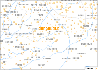 map of Gandowāla