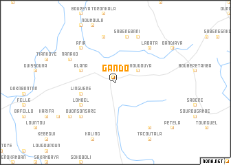 map of Gando