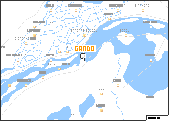 map of Gando