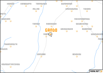 map of Gando