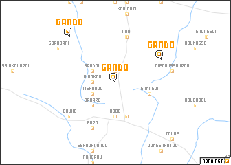 map of Gando