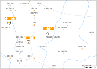 map of Gando