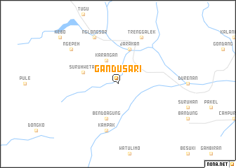 map of Gandusari