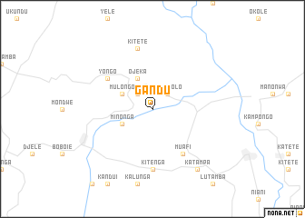 map of Gandu