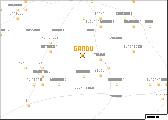 map of Gandu