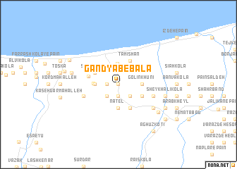 map of Gandyāb-e Bālā