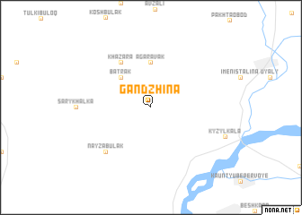 map of Gandzhina