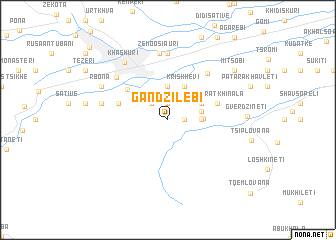 map of Gandzilebi