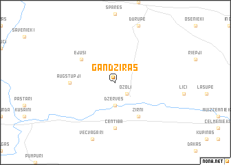 map of Gandziras