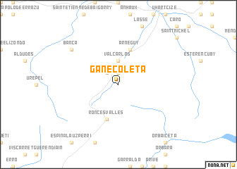 map of Gañecoleta