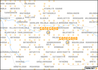 map of Ganegama