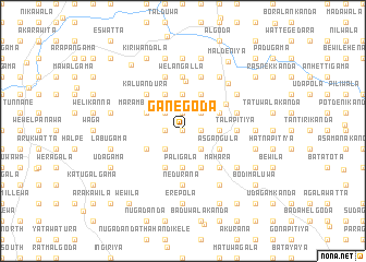 map of Ganegoda