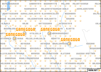 map of Ganegoda