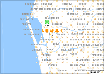 map of Ganepola