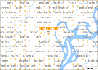 map of Ganergaon