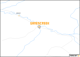 map of Ganes Creek