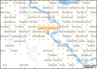 map of Ganeshpur