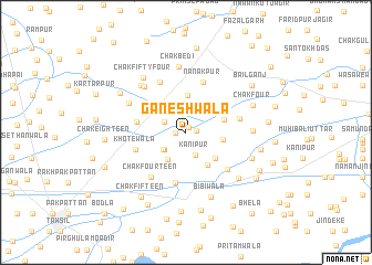 map of Ganeshwāla