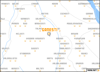 map of Găneşti