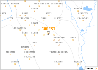 map of Găneşti