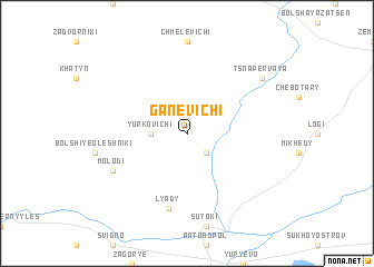 map of Ganevichi