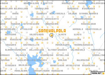 map of Ganewalpola