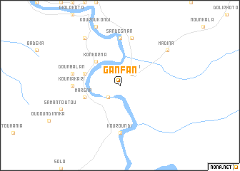 map of Ganfan