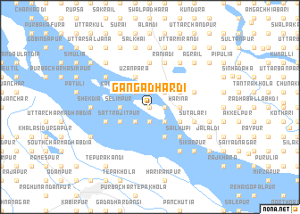 map of Gangādhardi