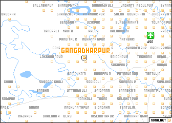 map of Gangādharpur