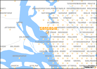 map of Gangādia