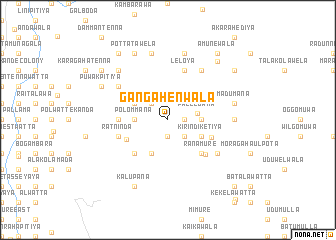 map of Gangahenwala