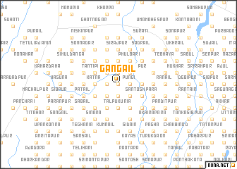 map of Gāngail