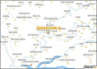 map of Gangainwāla