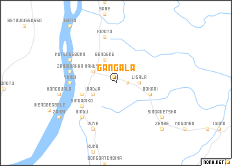 map of Gangala