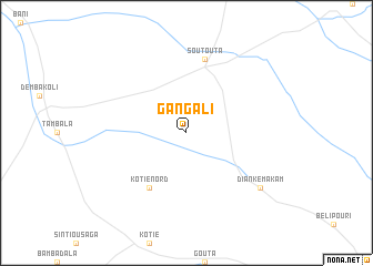 map of Gangali