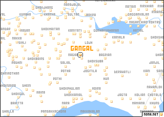 map of Gangāl