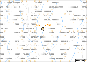 map of Gangama