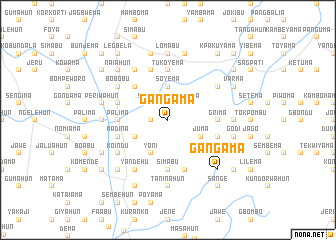 map of Gangama