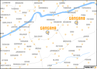 map of Gangama