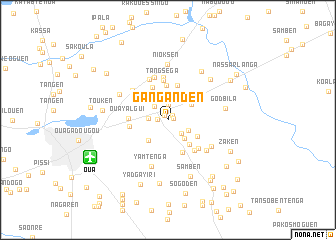 map of Ganganden