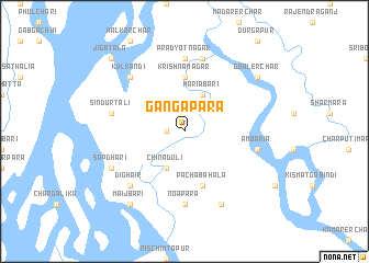 map of Gangāpāra