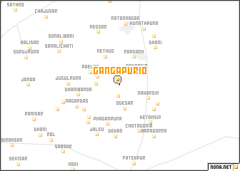 map of Gangāpurio