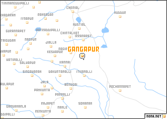 map of Gangāpur