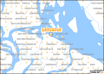 map of Gangāpur