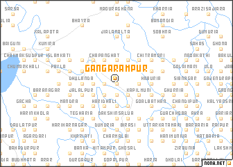 map of Gangārāmpur