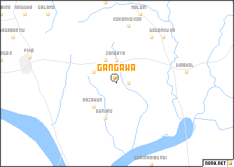 map of Gangawa